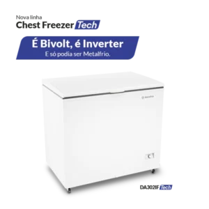 Freezer Horizontal Dupla Ação DA302 Bivolt Inverter - Metalfrio