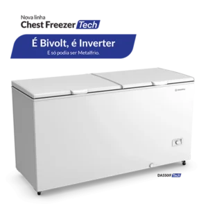 Freezer horizontal dupla ação DA550 Bivolt Inverter- Metalfrio